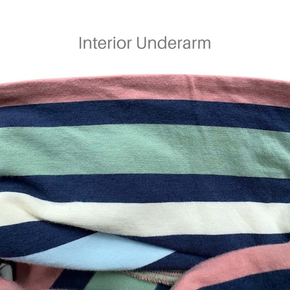 PATAGONIA NWOT STRIPED CONVERTIBLE HALTER NECK MIDI DRESS ORGANIC COTTON SMALL - Picture 4 of 7